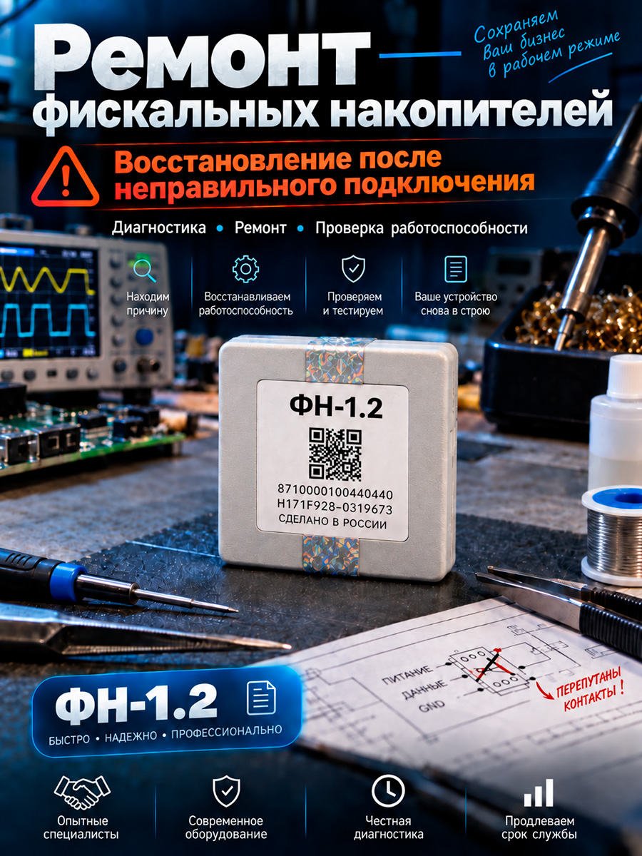 Ремонт фискальных накопителей